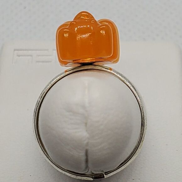 Orange Gummy Bear Adjustable Ring - Picture 4 of 4